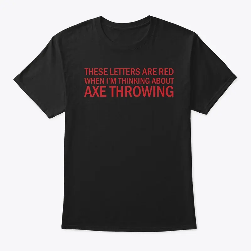 Thinking about axe throwing